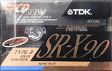 Compact Cassette TDK SR-X 90 "SR-X90M" Type II Chrome 1990 Japan