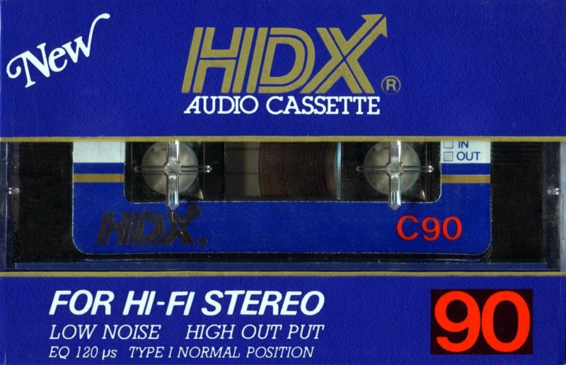 Compact Cassette HDX 90 Type I Normal Unknown Country