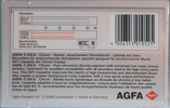 Compact Cassette AGFA C-DX II 90 Type II Chrome 1987 Europe