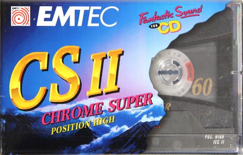 Compact Cassette Emtec CS II Chrome Super 60 Type II Chrome 2004 Europe