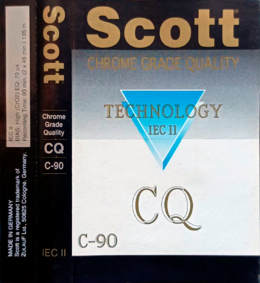 Compact Cassette Scott 90 "CQ" Type II Chrome Germany