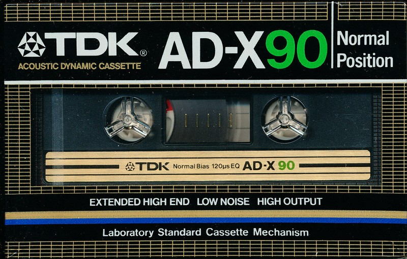Compact Cassette TDK AD-X 90 Type I Normal 1982 Australia, Europe