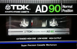 Compact Cassette TDK AD 90 Type I Normal 1982 Japan
