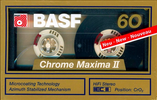 Compact Cassette BASF Chrome Maxima II 60 Type II Chrome 1990 Europe