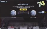 Compact Cassette Sony CDix II 74 "C-74CDX2C" Type II Chrome 1995 Japan