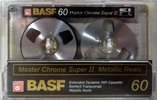 Compact Cassette BASF 60 "Master Chrome Super II" Type II Chrome Europe