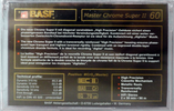 Compact Cassette BASF 60 "Master Chrome Super II" Type II Chrome Europe