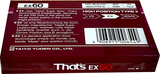 Compact Cassette Thats EX 60 Type II Chrome 1987 Europe