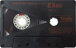 Compact Cassette Thats EX 60 Type II Chrome 1987 Europe