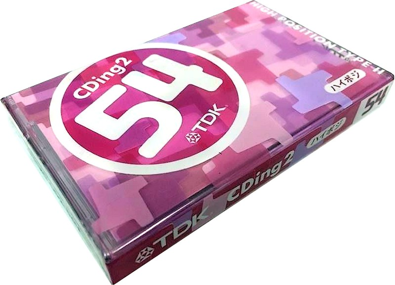Compact Cassette TDK CDing 2 54 "CD2-54U" Type II Chrome 2002 Japan