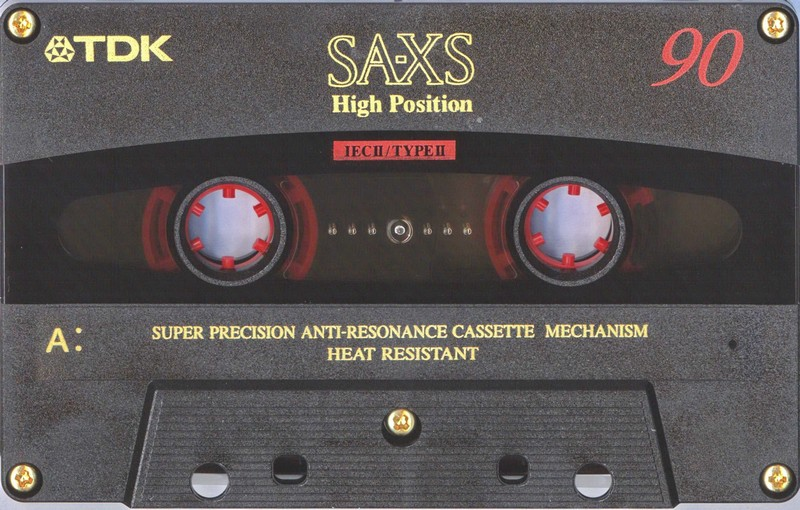 Compact Cassette TDK SA-XS 90 "SA-XS90EC" Type II Chrome 1999 Europe