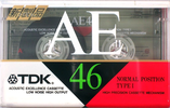Compact Cassette TDK AE 46 "AE-46R" Type I Normal 1994 Japan