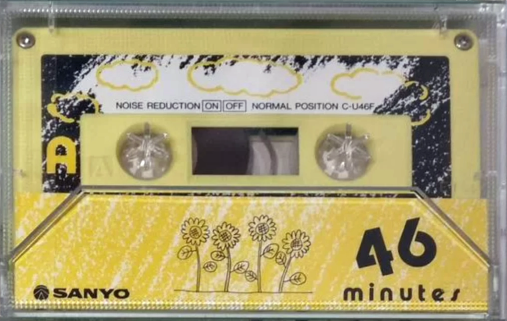 Compact Cassette Sanyo Flowers 46 "Flowers Think C-U46F(Y)" Type I Normal 1986 Japan