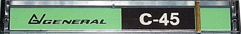 Compact Cassette General 45 Type I Normal 1980 Canada