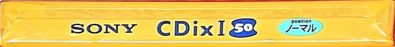 Compact Cassette Sony CDix I 50 "C-50CDX1G" Type I Normal 1999 Japan