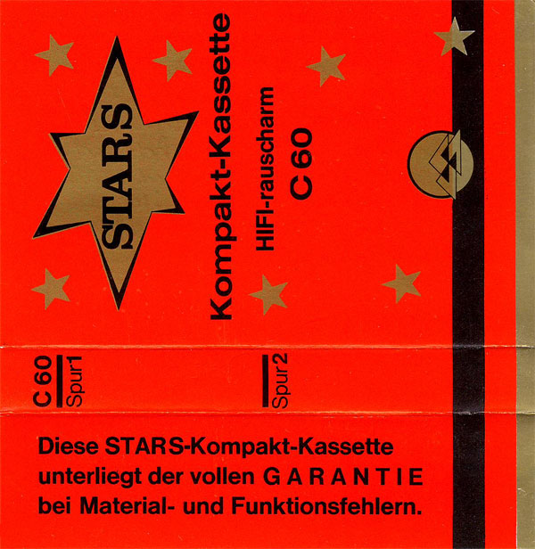 Compact Cassette Stars 60 Type I Normal 1976 Germany