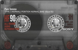 Compact Cassette Sony HF 90 Type I Normal 1991 Europe