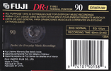Compact Cassette Fuji DR-I 90 Type I Normal 1995 North America