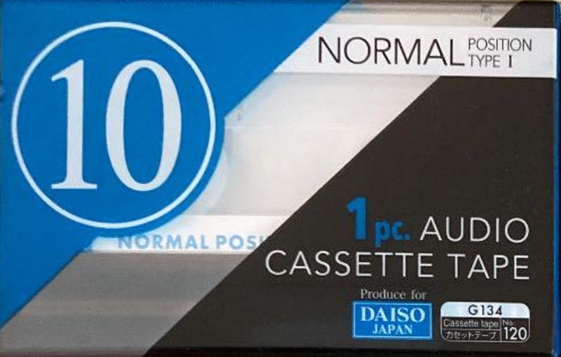 Compact Cassette Daiso G134 10 "No. 120 K-15-10" Type I Normal 2004 Japan