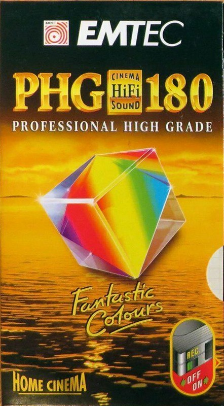 VHS, Video Home System Emtec PHG 180 Type II Chrome 2000 Worldwide