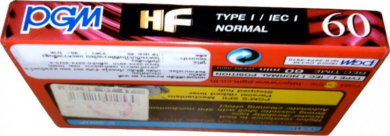 Compact Cassette PGM 60 Type I Normal 1992 Thailand