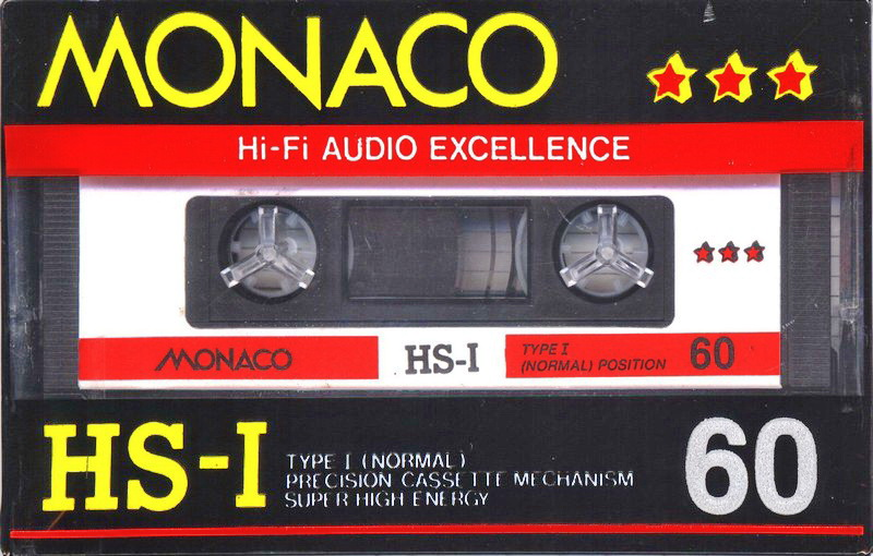 Compact Cassette Monaco HS-I 60 Type I Normal 1988 Europe