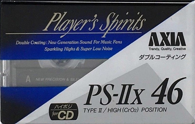 Compact Cassette AXIA PS-IIx 46 "PS-2X A 46" Type II Chrome 1991 Japan