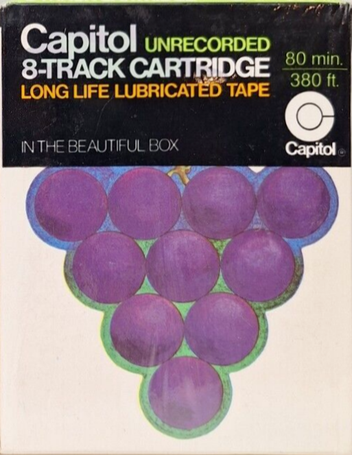 TRACK-8 Capitol 80 "GRAPES" Type I Normal 1970 USA