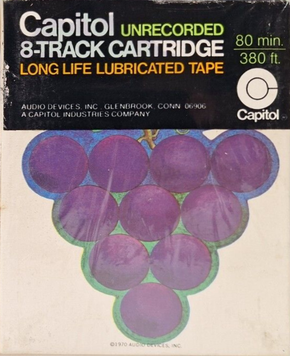 TRACK-8 Capitol 80 "GRAPES" Type I Normal 1970 USA