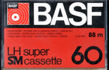 Compact Cassette BASF LH Super 60 "Small Window" Type I Normal 1976 Europe