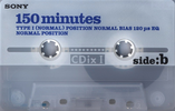 Compact Cassette Sony CDix I 150 "C-150CDX1D" Type I Normal 1996 Japan