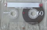Compact Cassette Sony EF 60 "C-60EFB" Type I Normal 1999 Worldwide