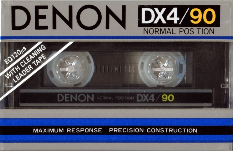 Compact Cassette Denon DX4 90 Type I Normal 1982 Europe