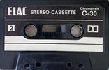 Compact Cassette Elac 30 Type II Chrome 1973 Germany