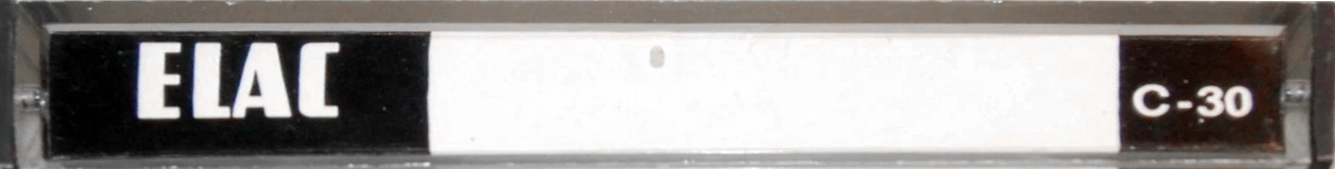 Compact Cassette Elac 30 Type II Chrome 1973 Germany
