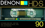 Compact Cassette Denon HD-S 90 Type II Chrome 1985 Japan