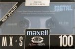 Compact Cassette Maxell MX-S 100 Type IV Metal 1992 Europe