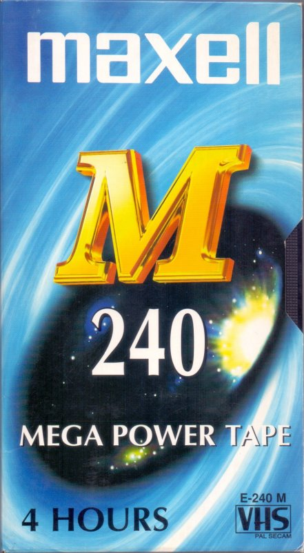 VHS, Video Home System Maxell M 240 Type I Normal 1998 Europe