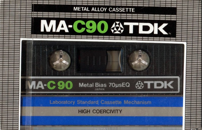 Compact Cassette TDK MA 90 Type IV Metal 1979 USA