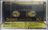 Compact Cassette Scotch Master III 60 Type III Ferro Chrome 1981 Japan