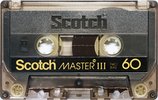Compact Cassette Scotch Master III 60 Type III Ferro Chrome 1981 Japan