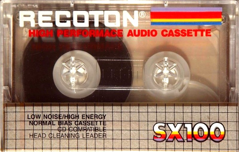 Compact Cassette Recoton SX 100 Type I Normal 1988 USA