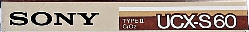 Compact Cassette Sony UCX-S 60 Type II Chrome 1985 North America