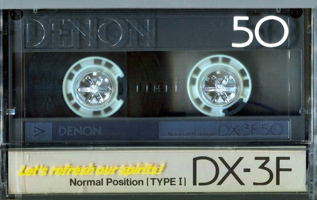 Compact Cassette Denon DX-3F 50 "DX3F50" Type I Normal 1985 Japan