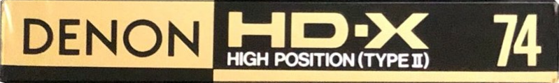 Compact Cassette Denon HD-X 74 Type II Chrome 1987 Japan