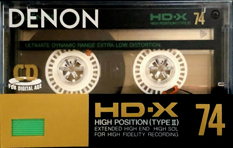Compact Cassette Denon HD-X 74 Type II Chrome 1987 Japan