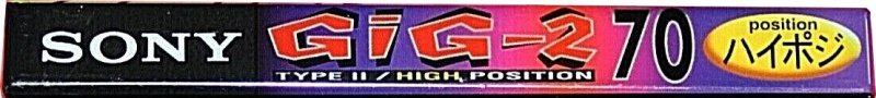 Compact Cassette Sony GIG-2 70 "C-70GIG2" Type II Chrome 1995 Japan