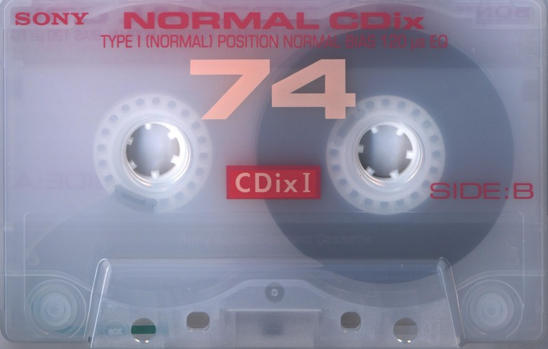 Compact Cassette Sony CDix I 74 "C-74CDX1E" Type I Normal 1997 Japan