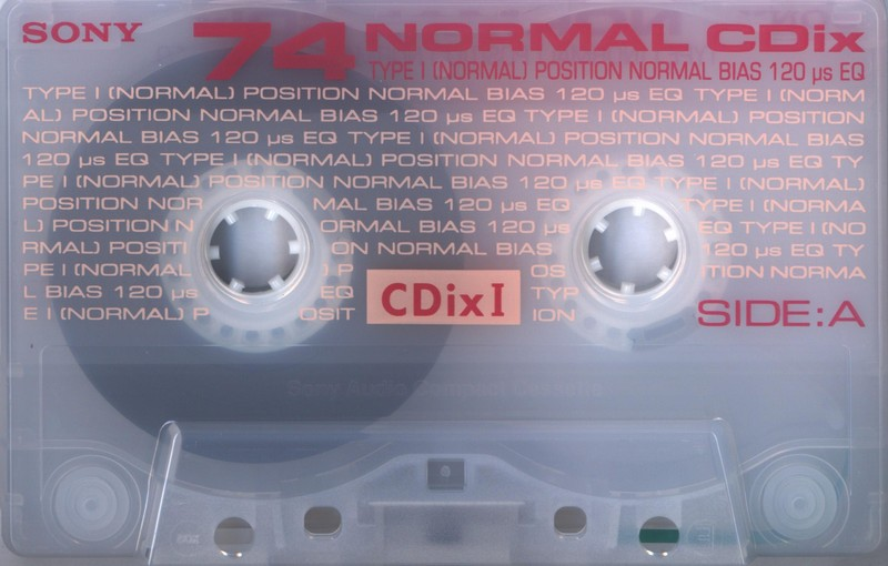 Compact Cassette Sony CDix I 74 "C-74CDX1E" Type I Normal 1997 Japan