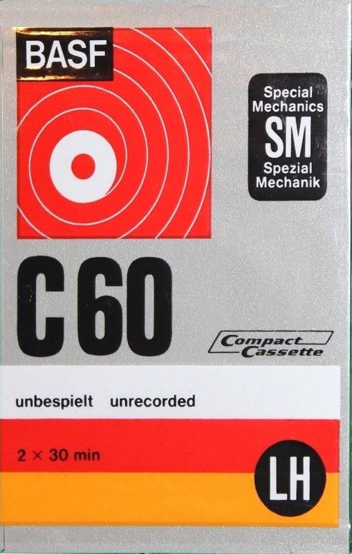 Compact Cassette BASF LH 60 Type I Normal 1971 Europe